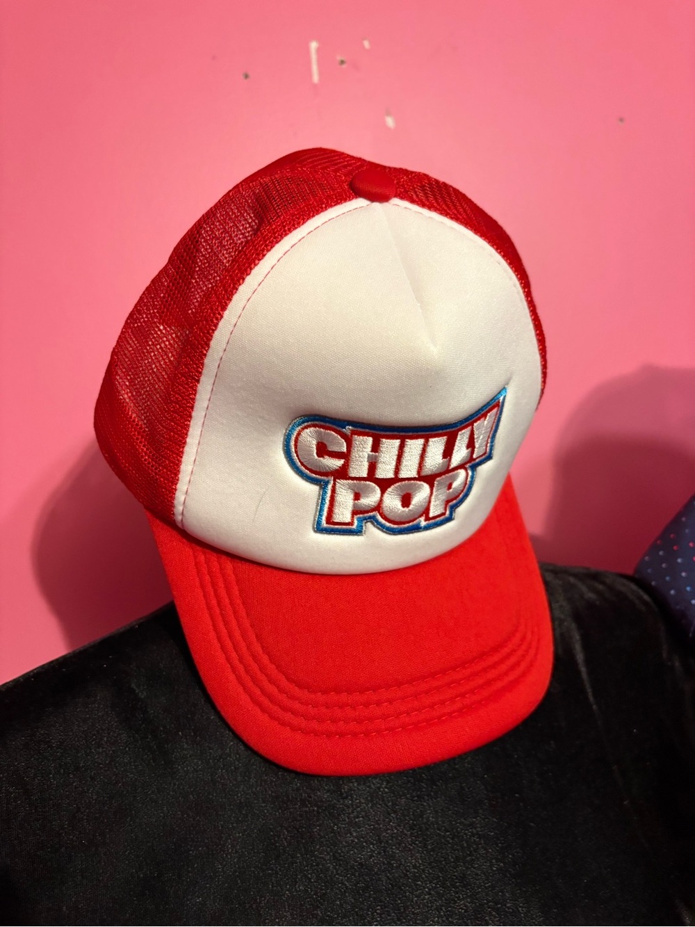 Kids Red and White Trucker Hat